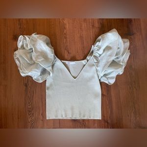 Puff sleeve top